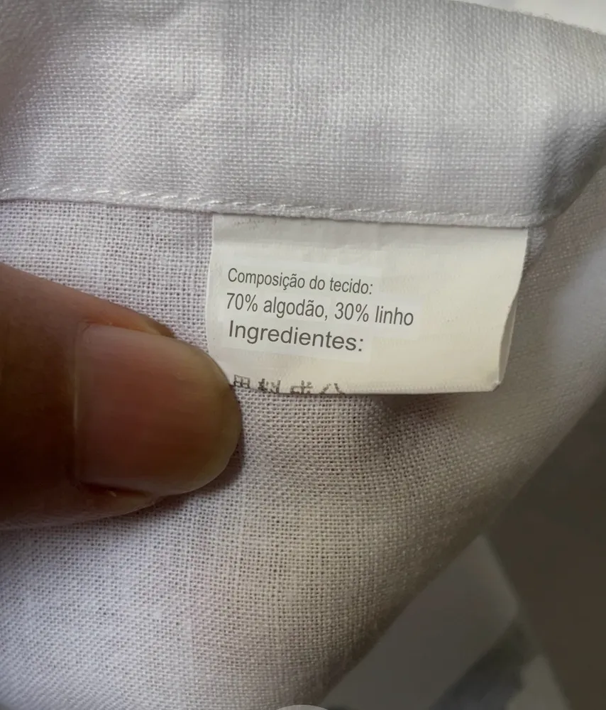 camisa masculina japonesa branca tam P/M