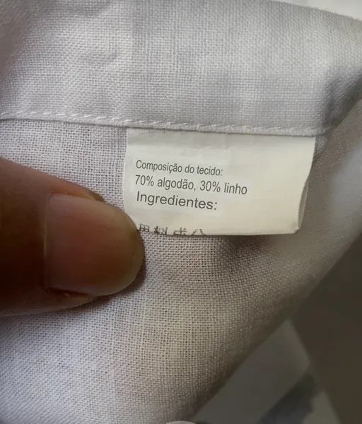 camisa masculina japonesa branca tam P/M