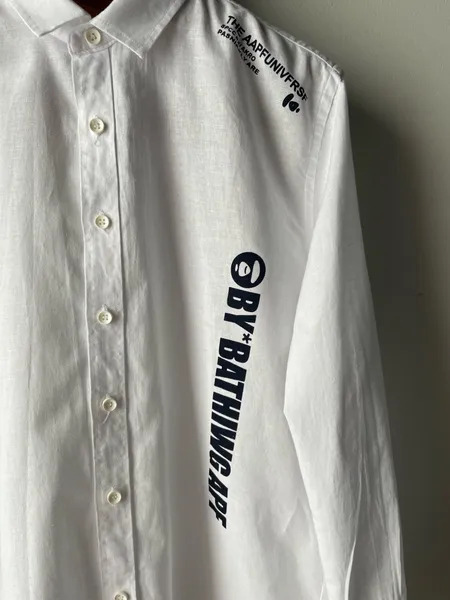 camisa masculina japonesa branca tam P/M