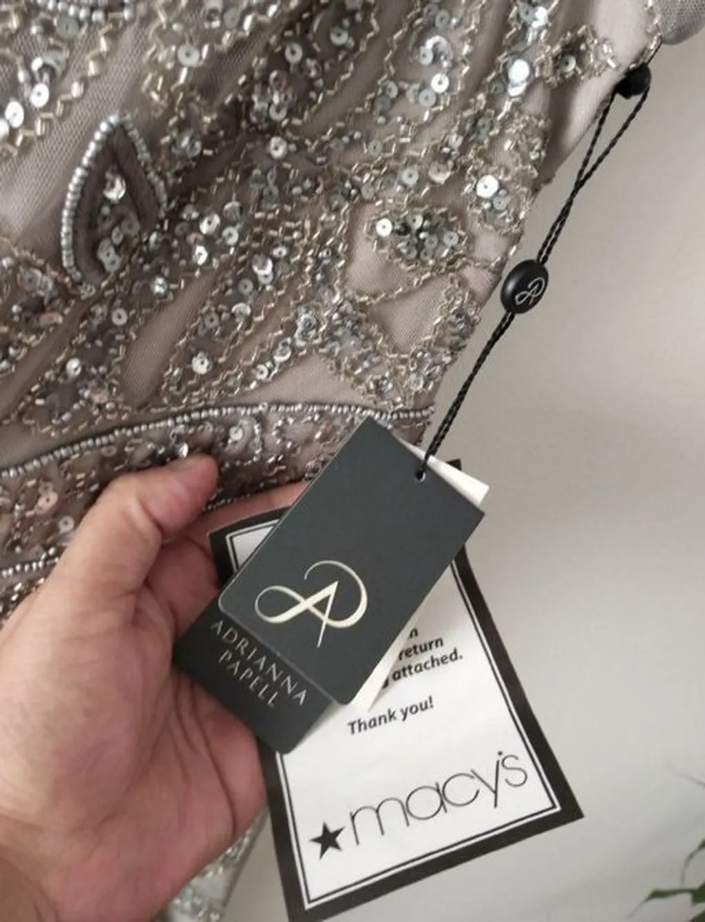 Vestido bordado, Adrianna Papell