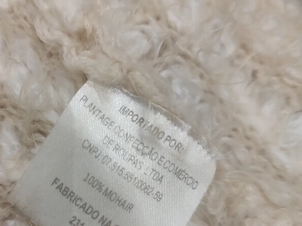 cardiga em mohair puro da farm