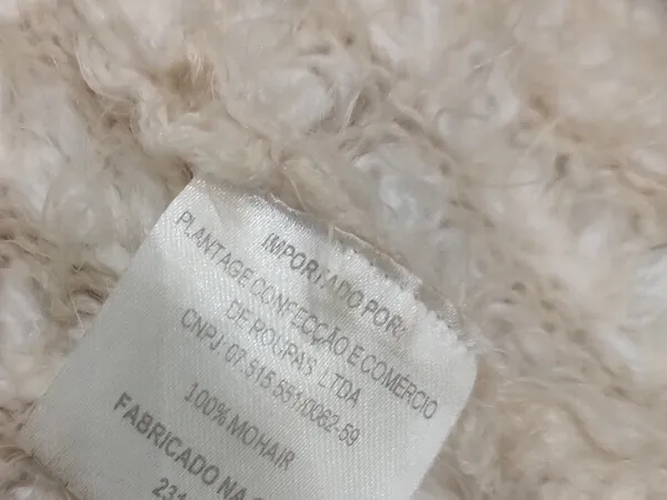 cardiga em mohair puro da farm