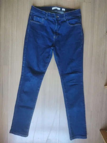 calca escura jeans Hering unisex
