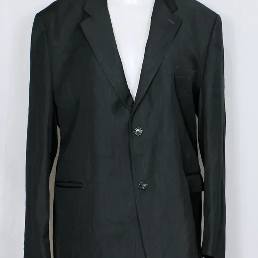 Blazer social preto acizentado plus size - Ref. 5372