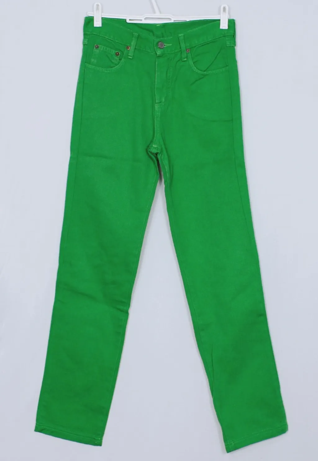 Calça jeans reta verde Vintage CGC - Veste 34 - Ref. 5367