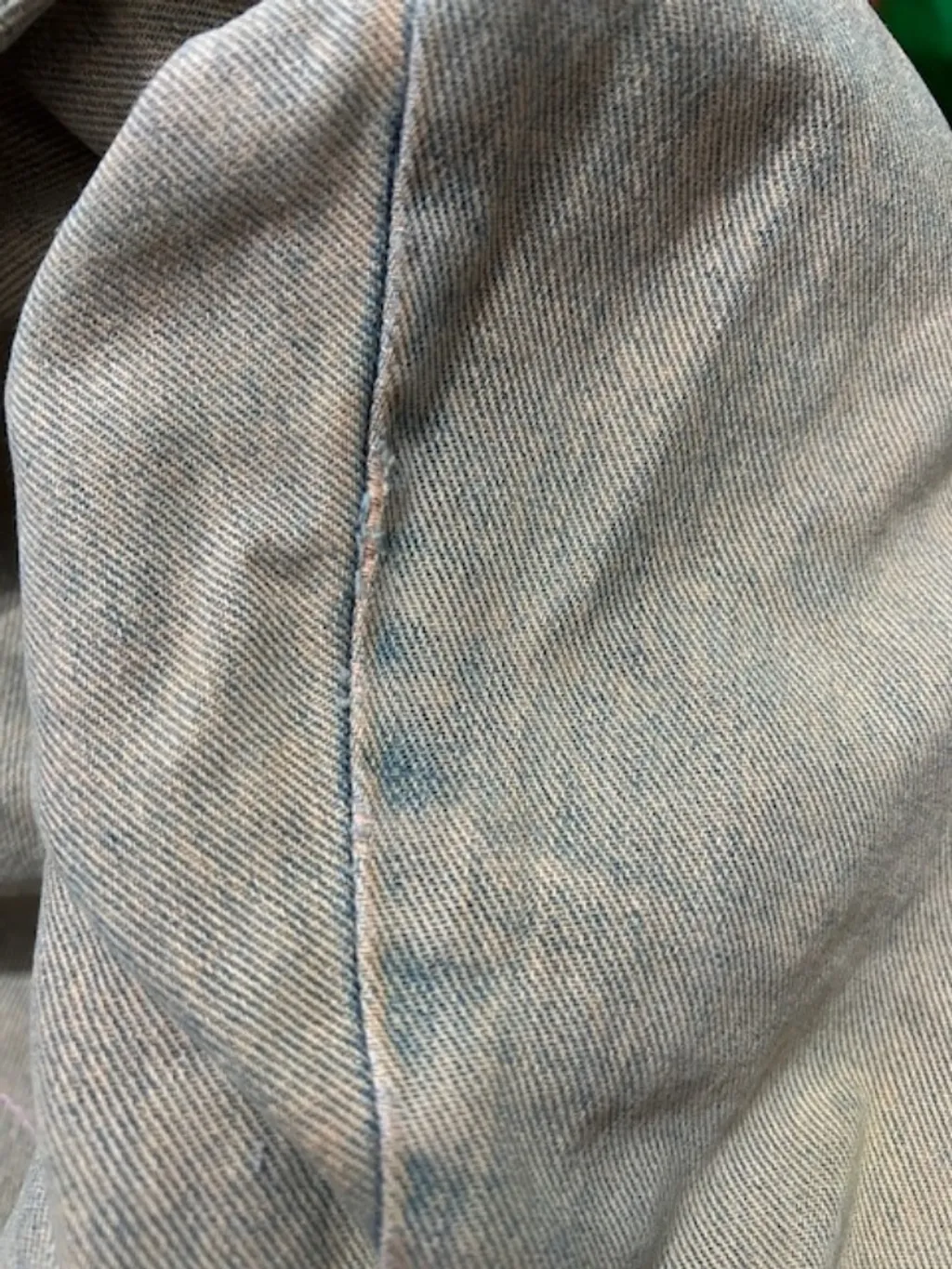 Bermuda  jeans jorts vintage CGC bege e azul -  Ref. 5326