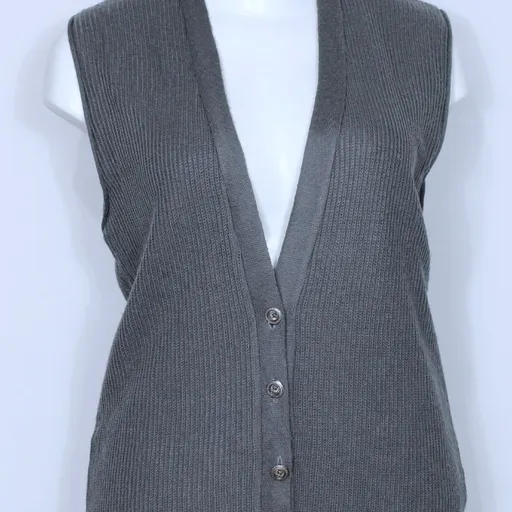 Colete tricot lã vintage plus size vintage CGC - Ref. 2317