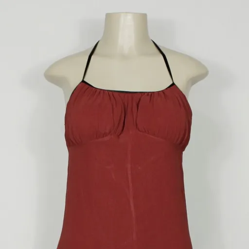 Vestido super midi assimétrico vermelho Y2k - Ref. 5193