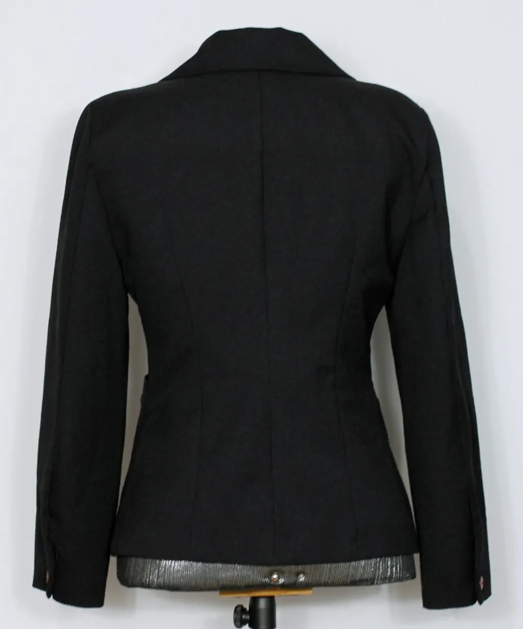 Blazer social alfaiataria feminina preto - Veste P - Ref. 2302