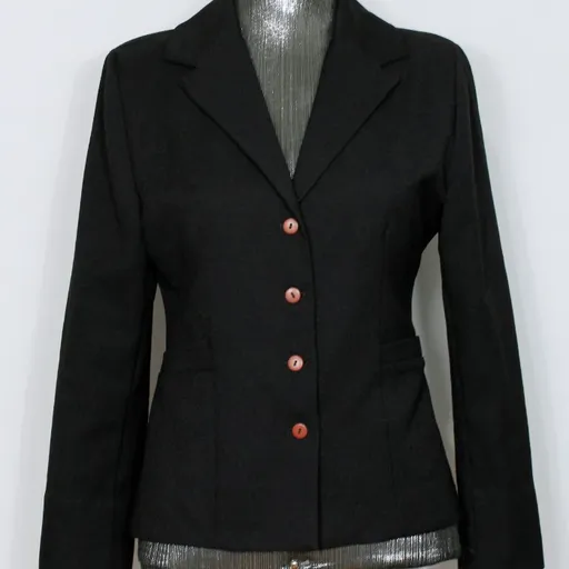 Blazer social alfaiataria feminina preto - Veste P - Ref. 2302
