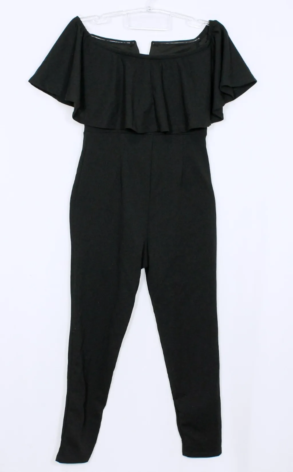 Macacão justo ciganinha preto - Veste PP - Ref. 5449