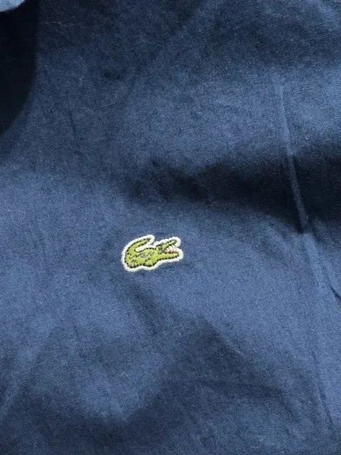 camisa feminina azul marinho lacoste - veste 38 - ref. 5627