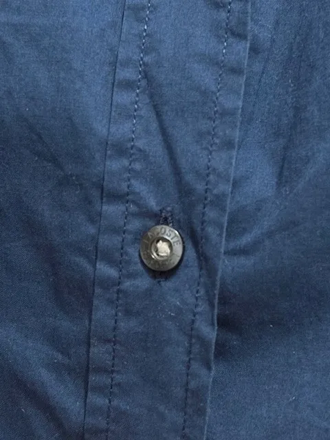 camisa feminina azul marinho lacoste - veste 38 - ref. 5627