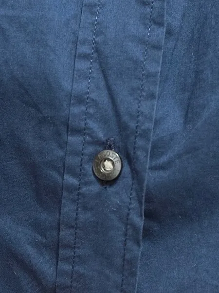 camisa feminina azul marinho lacoste - veste 38 - ref. 5627