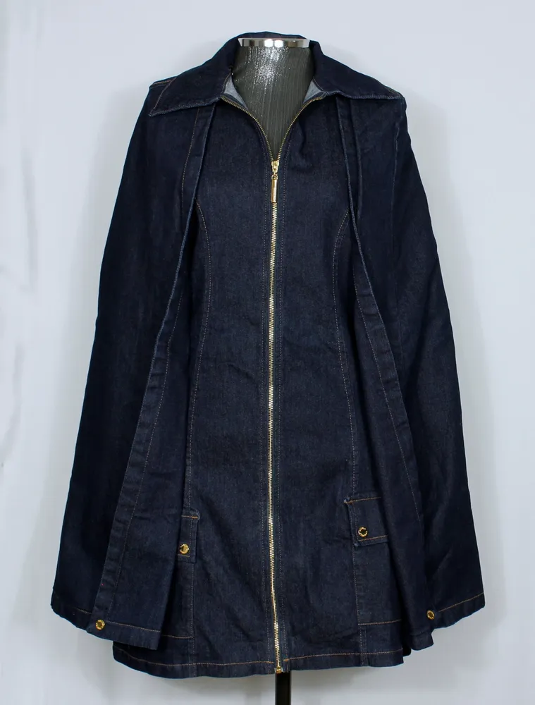 Vestido jeans feminino curto Lança Perfume capa - Ref. 5805