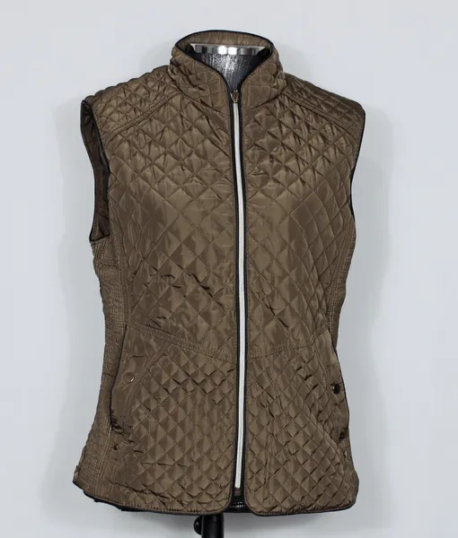 Colete feminino metalasse marrom pelego - Ref. 5910