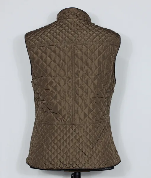 Colete feminino metalasse marrom pelego - Ref. 5910