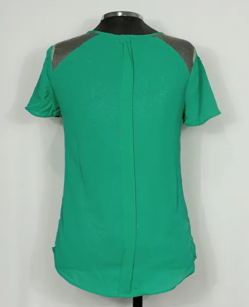 Blusa seda verde mullet Le Lis Blanc Ref 5896