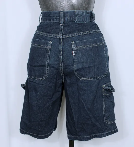 Bermuda masculina jeans cargo azul marinho - Ref. 5845