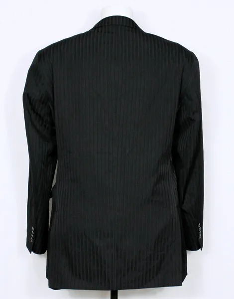 Blazer social alfaiataria preto risca de giz - Ref. 5655