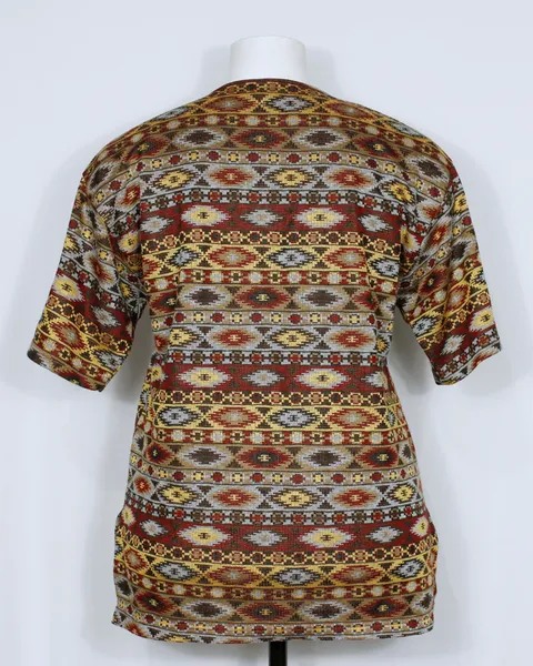 Blusa tricot linha malha estampada etnica - Ref. 5991