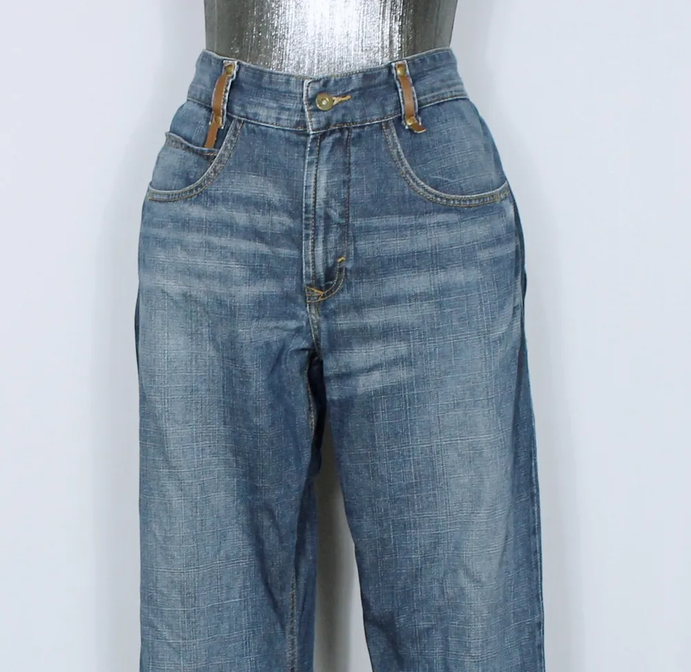 Calça jeans feminina flare azul - Veste 44 - Ref. 5961