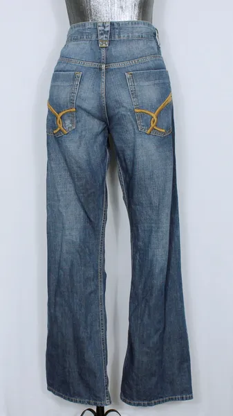 Calça jeans feminina flare azul - Veste 44 - Ref. 5961