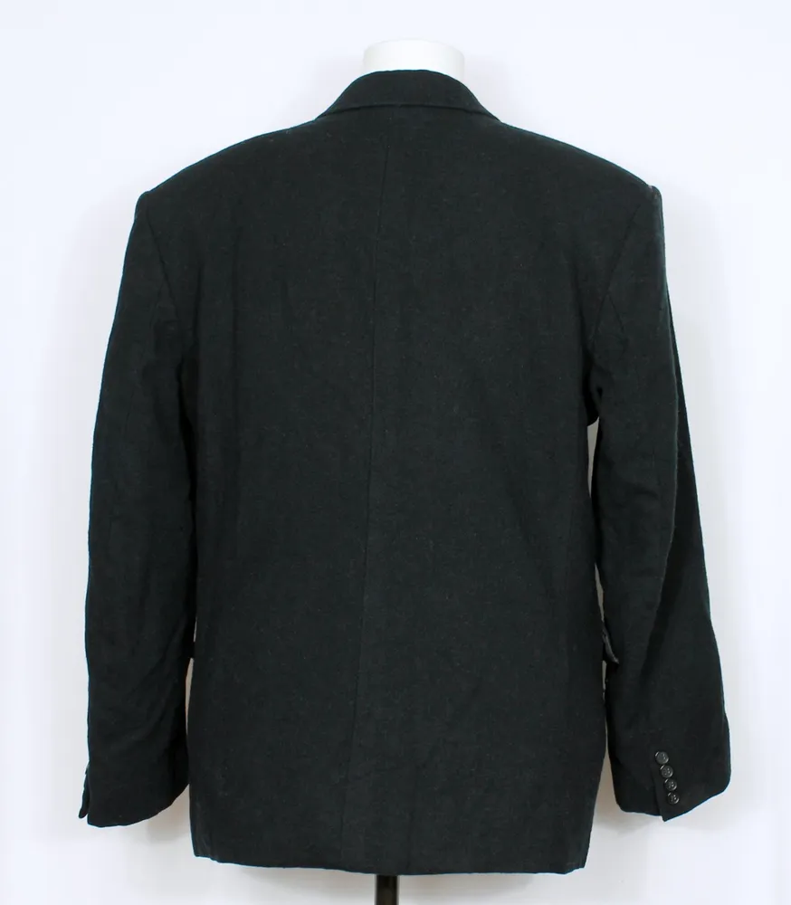 Blazer social lã batida preto plus size inverno - Ref. 6040