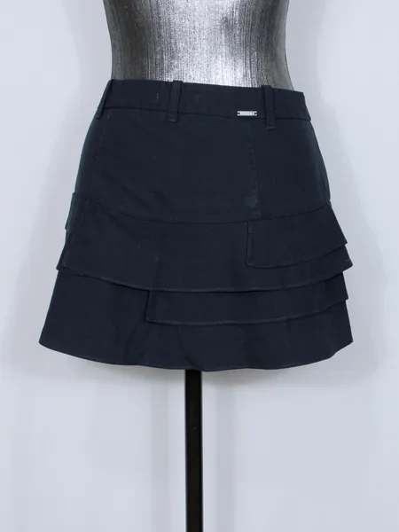 Saia mini azul cintura baixa Y2K Le lis blanc Ref 6174
