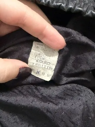 Jaqueta de couro legítimo bomber preta - Veste M - Ref. 6366