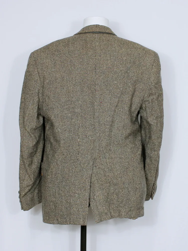 blazer lã batida marrom pierre cardin vintage cgc - ref 6220