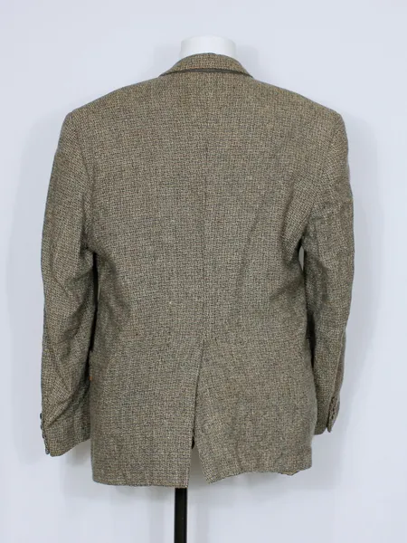 blazer lã batida marrom pierre cardin vintage cgc - ref 6220