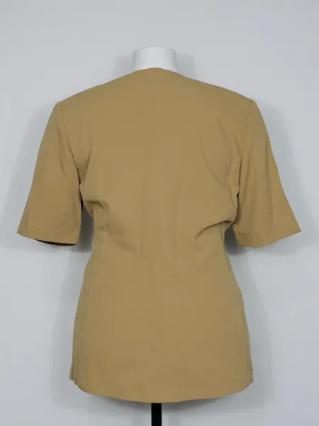 Blazer social feminino marrom claro plus size - Ref. 6359