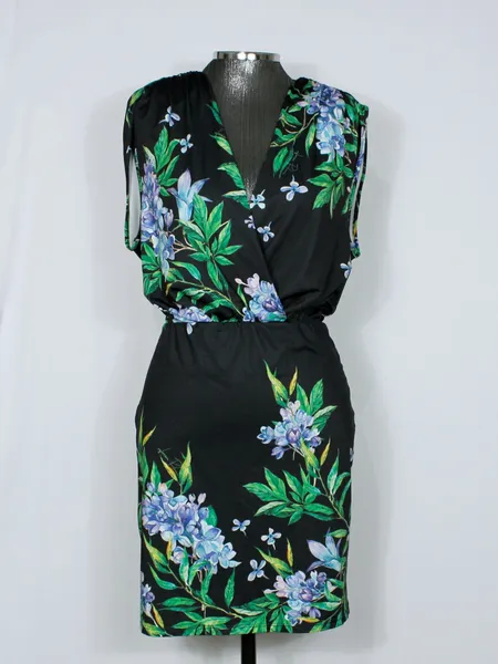 Vestido feminino Lança Perfume curto dark floral - ref. 6412