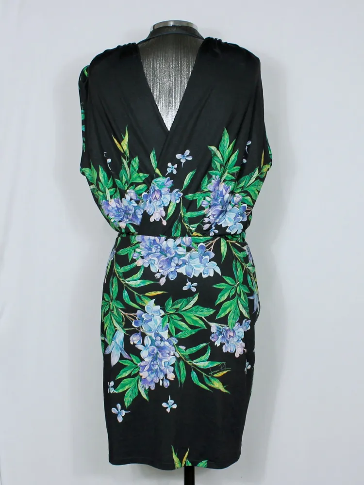 Vestido feminino Lança Perfume curto dark floral - ref. 6412