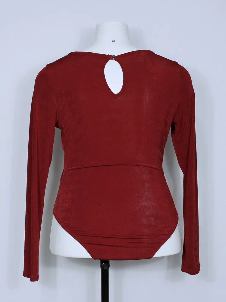 Body feminino plus size vermelho balada - Ref. 6357