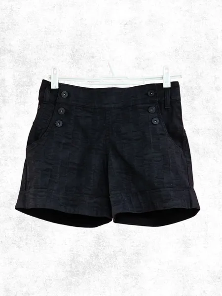 Short de sarja estilo cintura baixa Y2K  - 6436