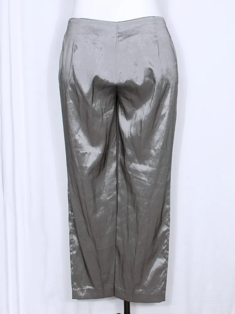 Calça social reta afunilada tafetá Y2K - Ref. 6313