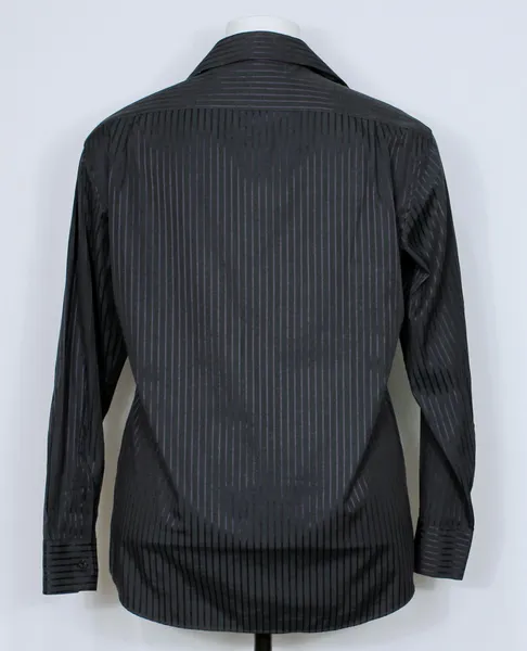 camisa tommy hilfiger preto e roxo listrada - ref. 6055