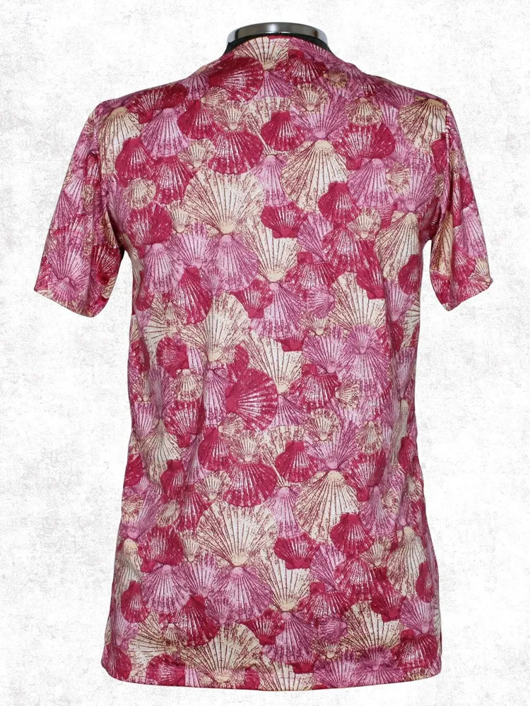 Casaco Kimono estampado concha rosa - Ref. 5500