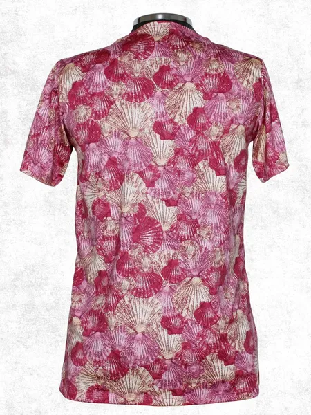Casaco Kimono estampado concha rosa - Ref. 5500