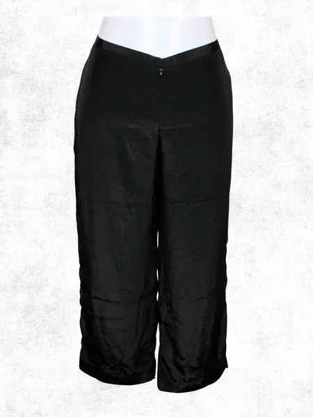Calça social pantalona preta plus size - Ref. 5466