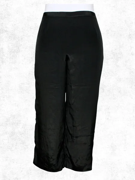 Calça social pantalona preta plus size - Ref. 5466