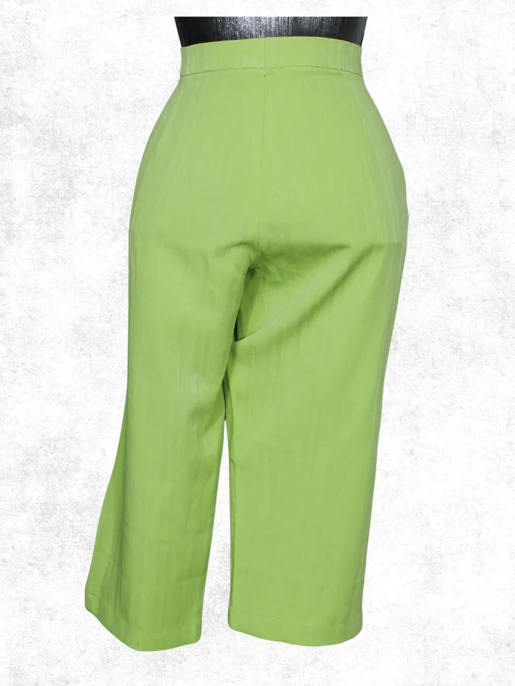 Calça social capri verde Ref. 5601