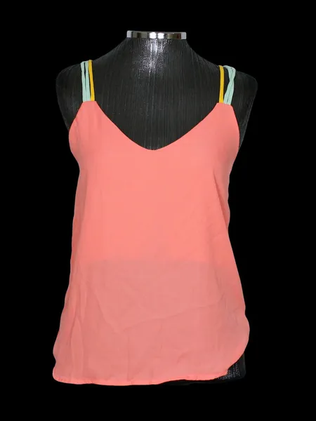 Blusa regata alcinha feminina rosa salmão - Ref. 5491