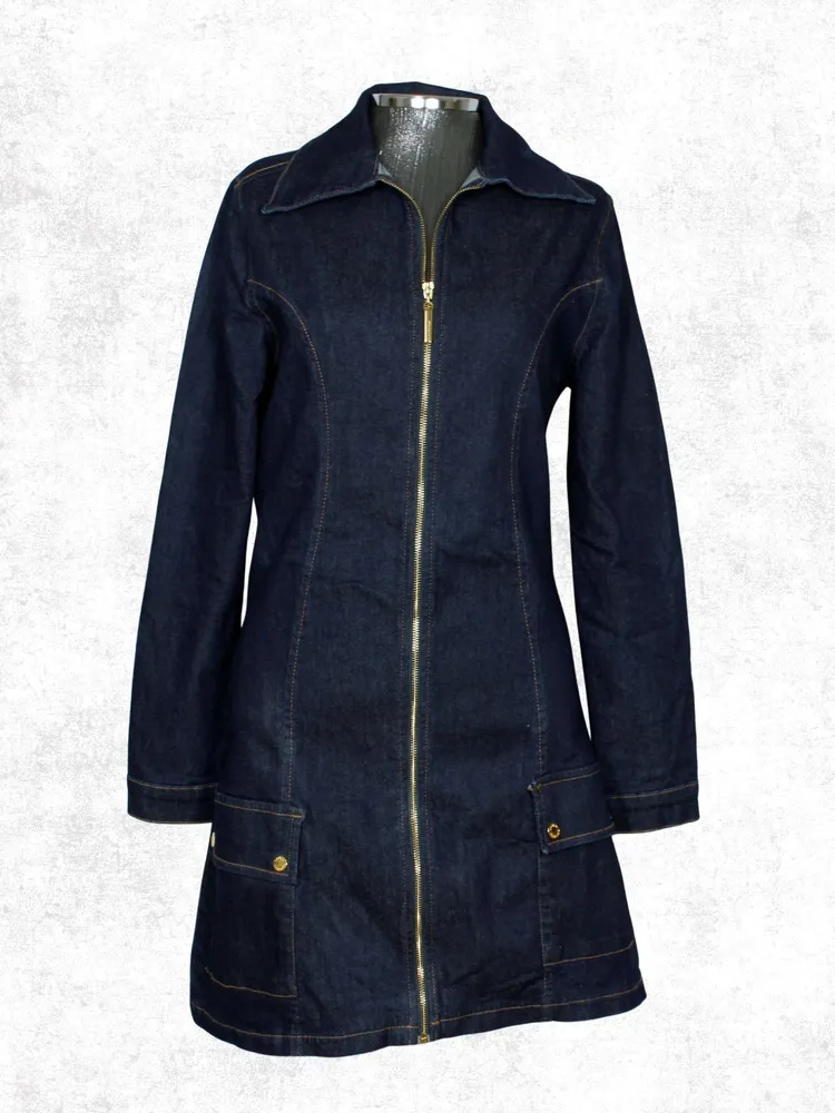 Vestido jeans feminino curto Lança Perfume capa - Ref. 5805