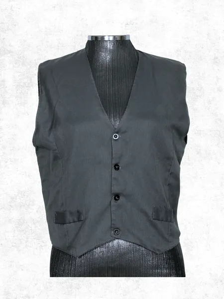 colete social cinza de costureira simples - ref. 2319