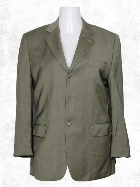 Blazer social alfaiataria Vila Romana lã fria bege Ref. 4330