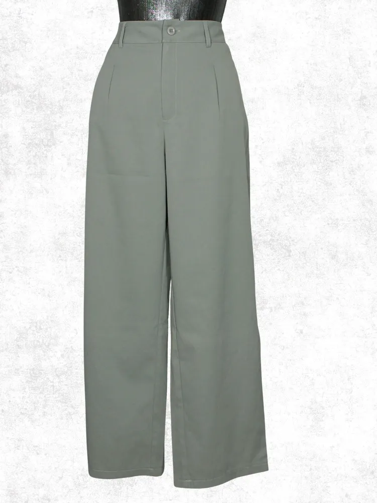 Calça social pantalona cinza - Veste 40 - Ref. 6482