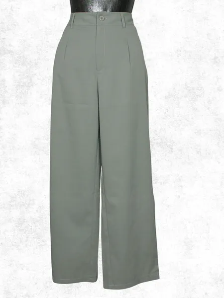 Calça social pantalona cinza - Veste 40 - Ref. 6482